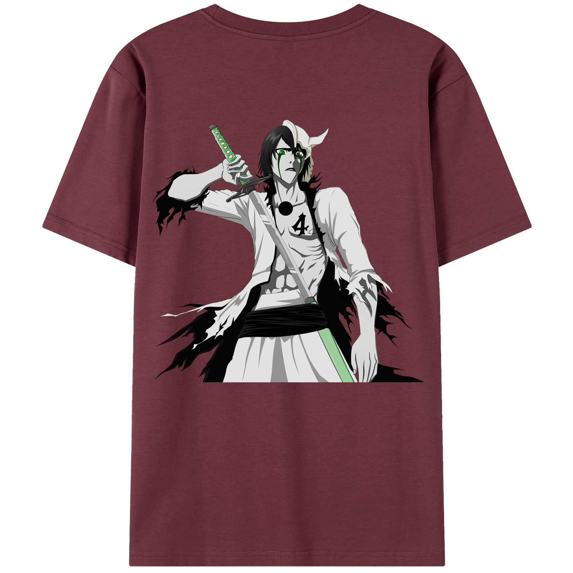 （画像用） ブリーチ ウルキオラ·シファー BLEACH Ulquiorra cifer 綿100％半袖Tシャツ（背面プリント）